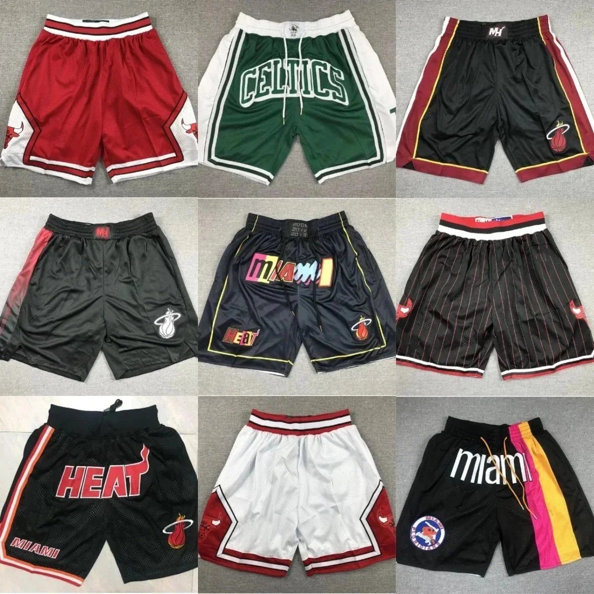 Miami Heat Basketball Shorts NBA Team Sportswear