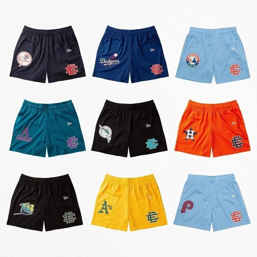 MLB Team Logo Mesh Shorts Collection
