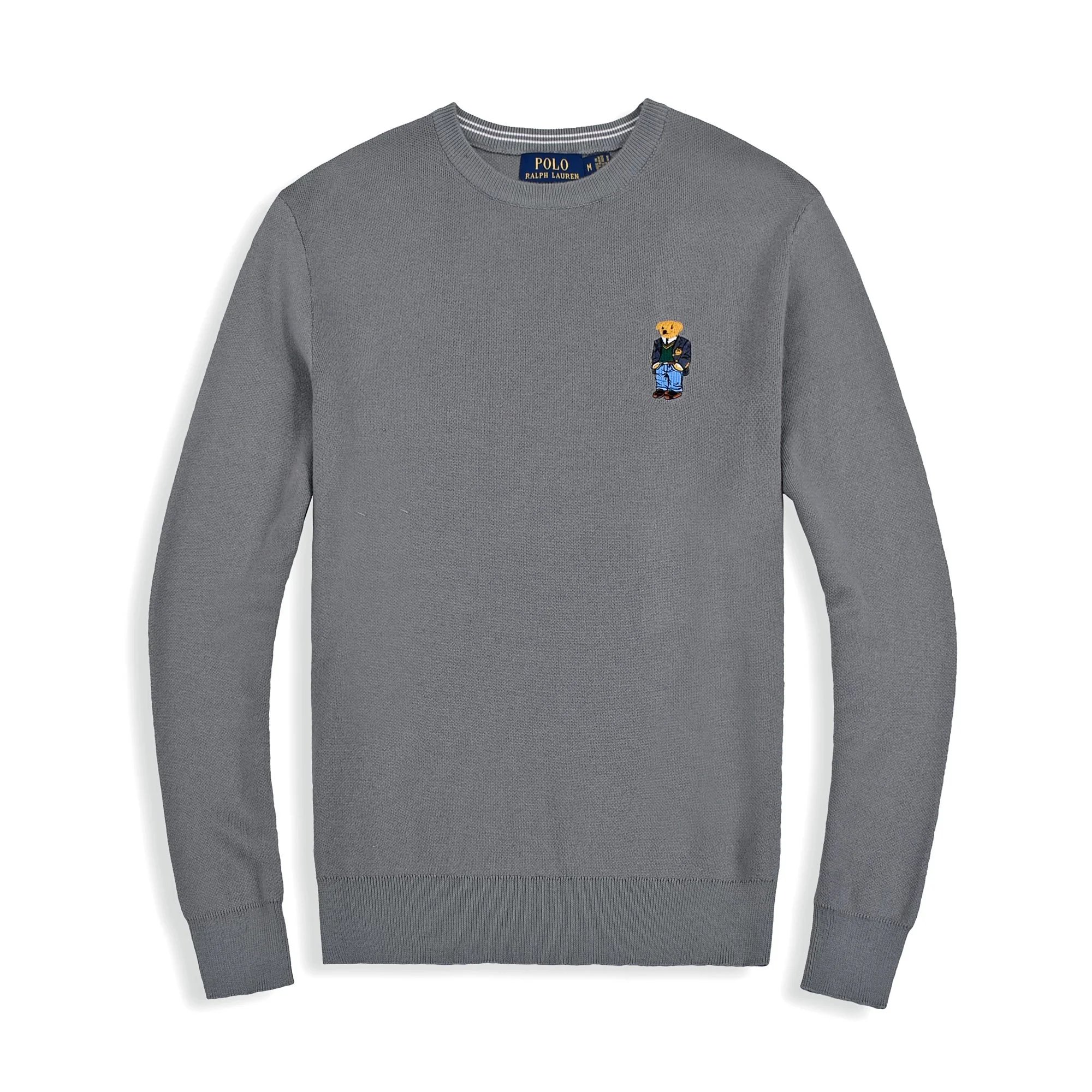 Polo Ralph Lauren Bear Logo Crewneck Sweater Gray