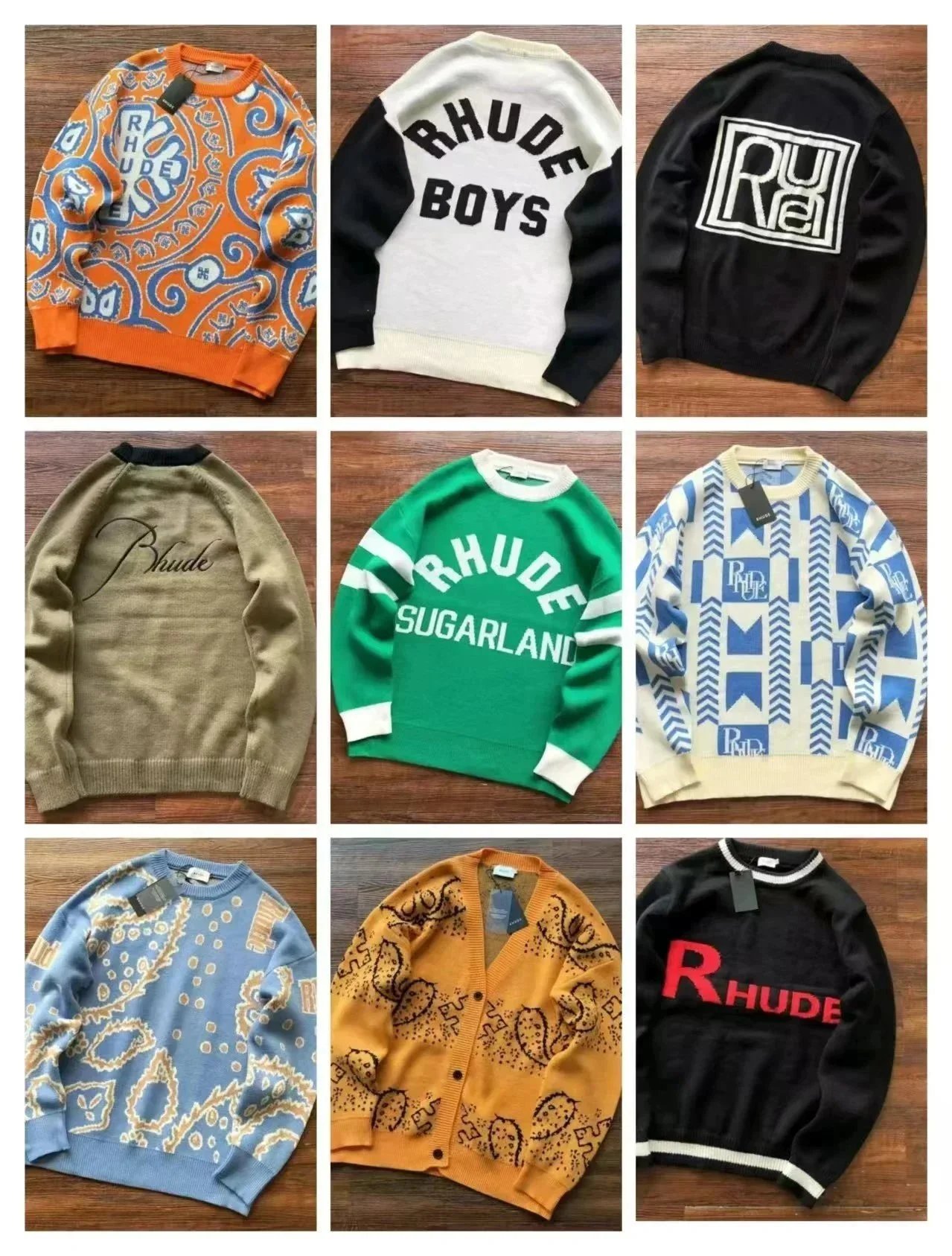 RHUDE Sweaters Collection - Premium Knitwear for Men