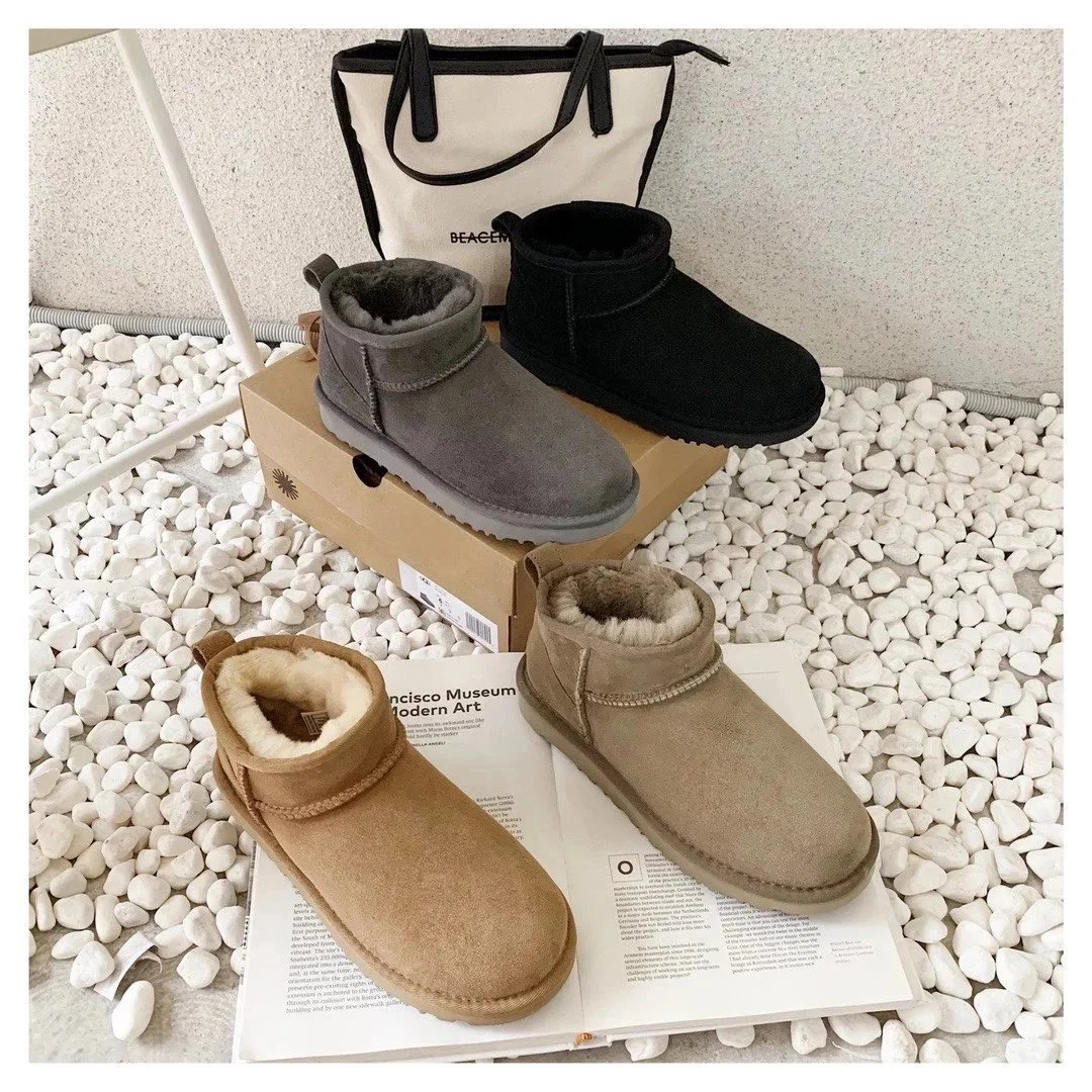 Classic Mini UGG Boots for Women - Warm Fuzzy Winter Shoes