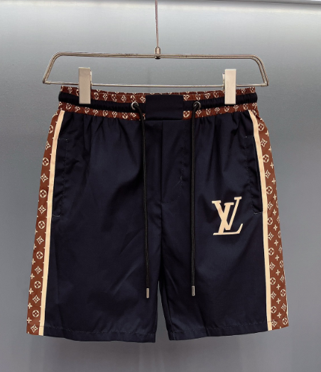 Louis Vuitton Monogram Track Shorts Navy Blue