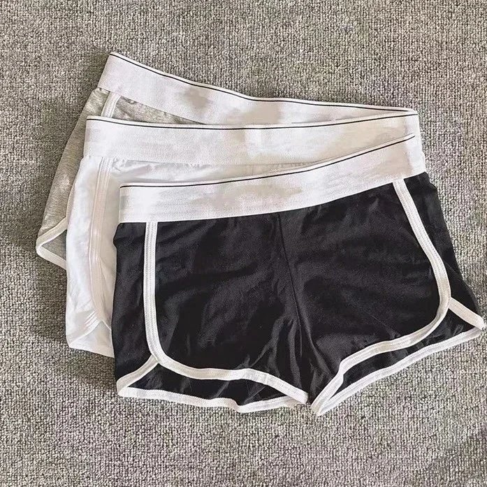 Women's High-Waisted Athletic Shorts with Contrast Trim