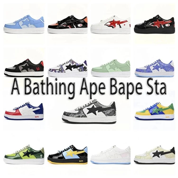 A Bathing Ape Bape Sta Sneakers Limited Edition Streetwear Shoes