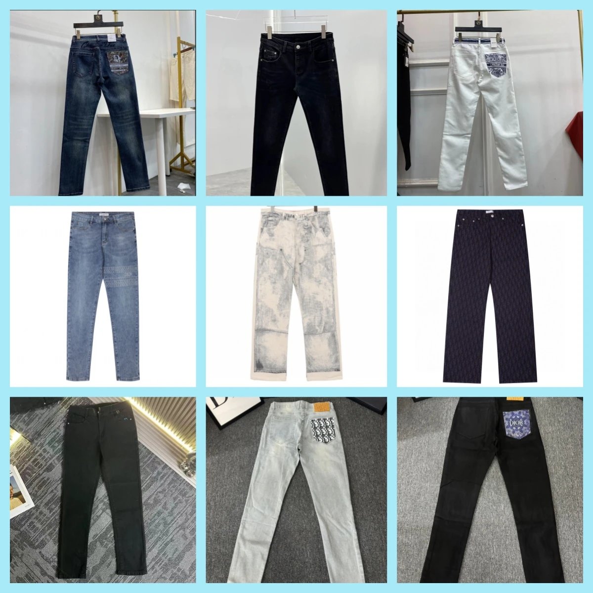 Dior Men's Jeans Collection - Stylish Denim Pants for Fashion Forward Look