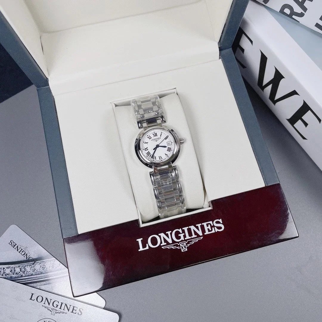 LONGINES Women's Elegant Stainless Steel Watch with Roman Numerals
