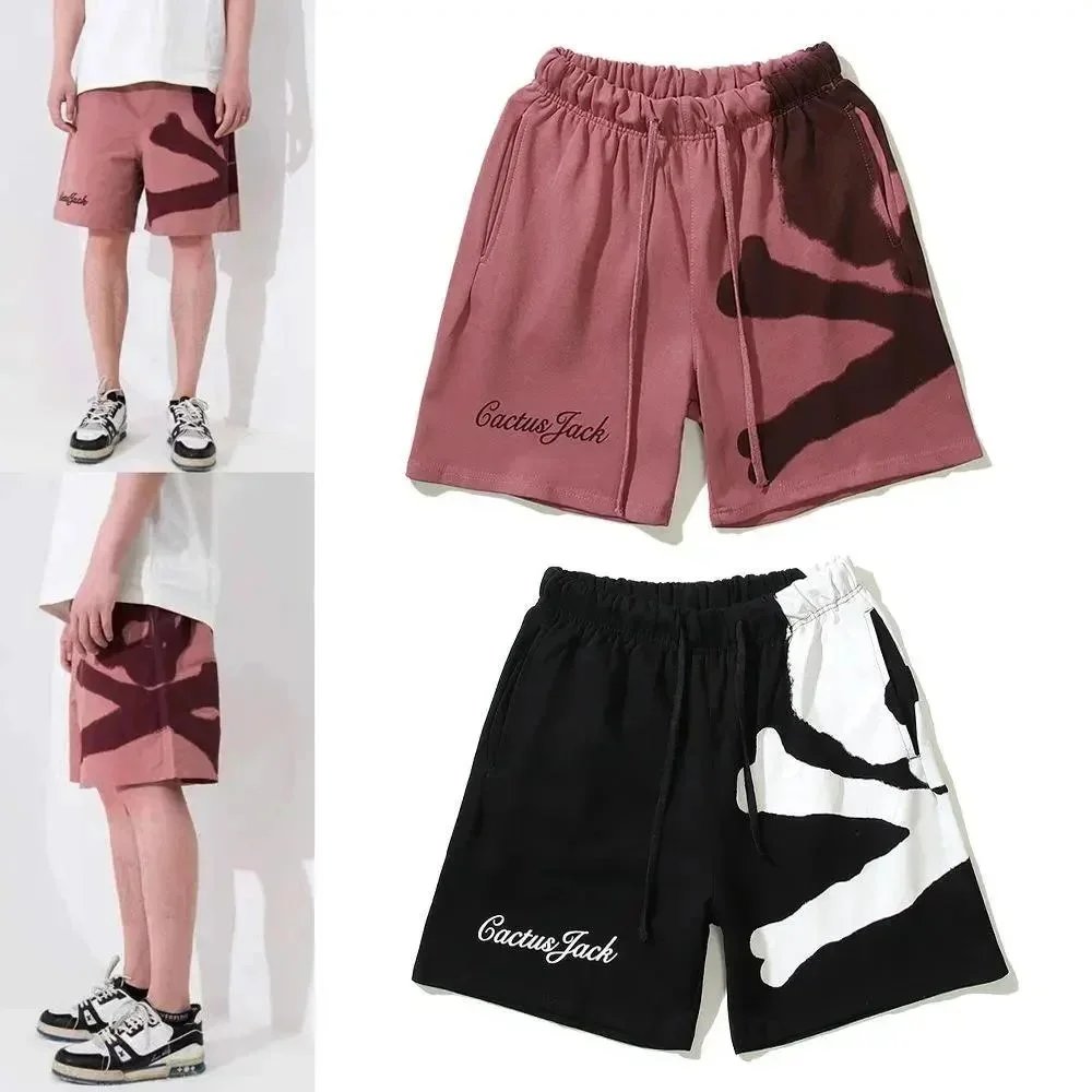 Cactus Jack Camouflage Print Drawstring Shorts for Men