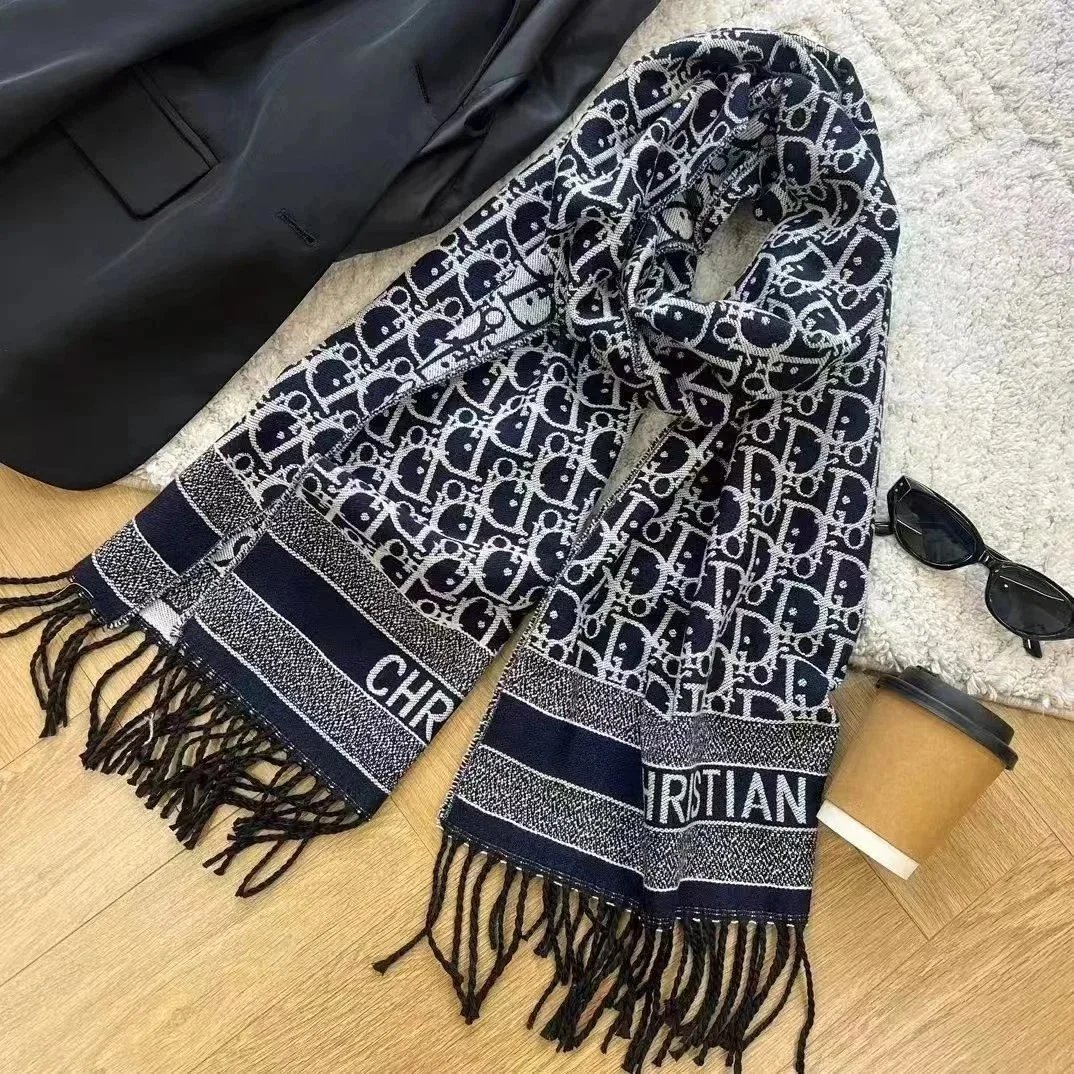 Christian Dior Monogram Pattern Scarf for Women and Men