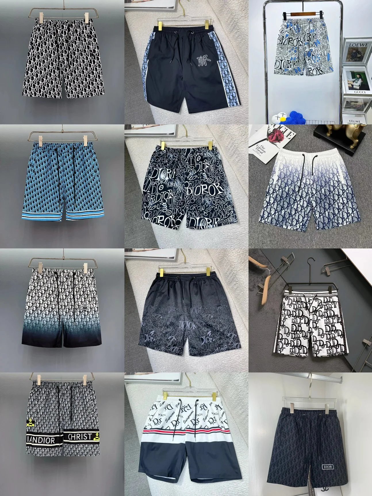 Dior Men's Patterned Shorts Collection