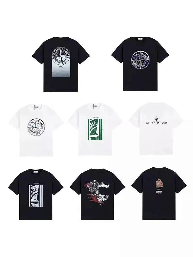 Stone Island T-Shirts Men's Graphic Tees Fashion Streetwear