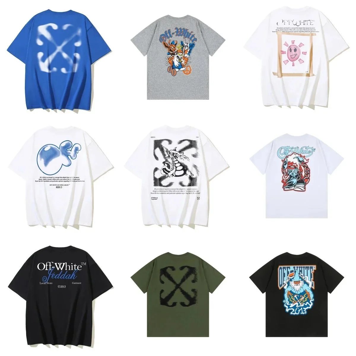Off-White T-Shirts Collection Streetwear Fashion