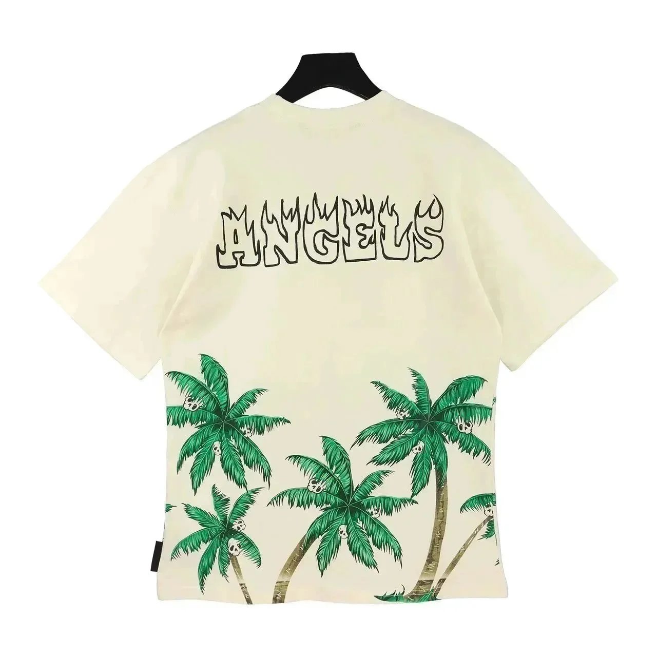 ANGELS Palm Tree Print T-Shirt Men's Summer Casual Wear