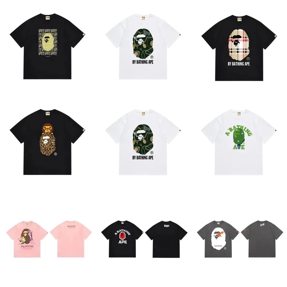A Bathing Ape T-Shirts Collection - Streetwear Fashion