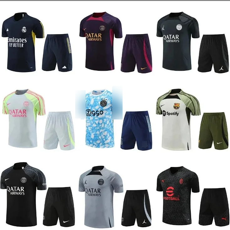 Men's Football Kits Soccer Jersey and Shorts Set