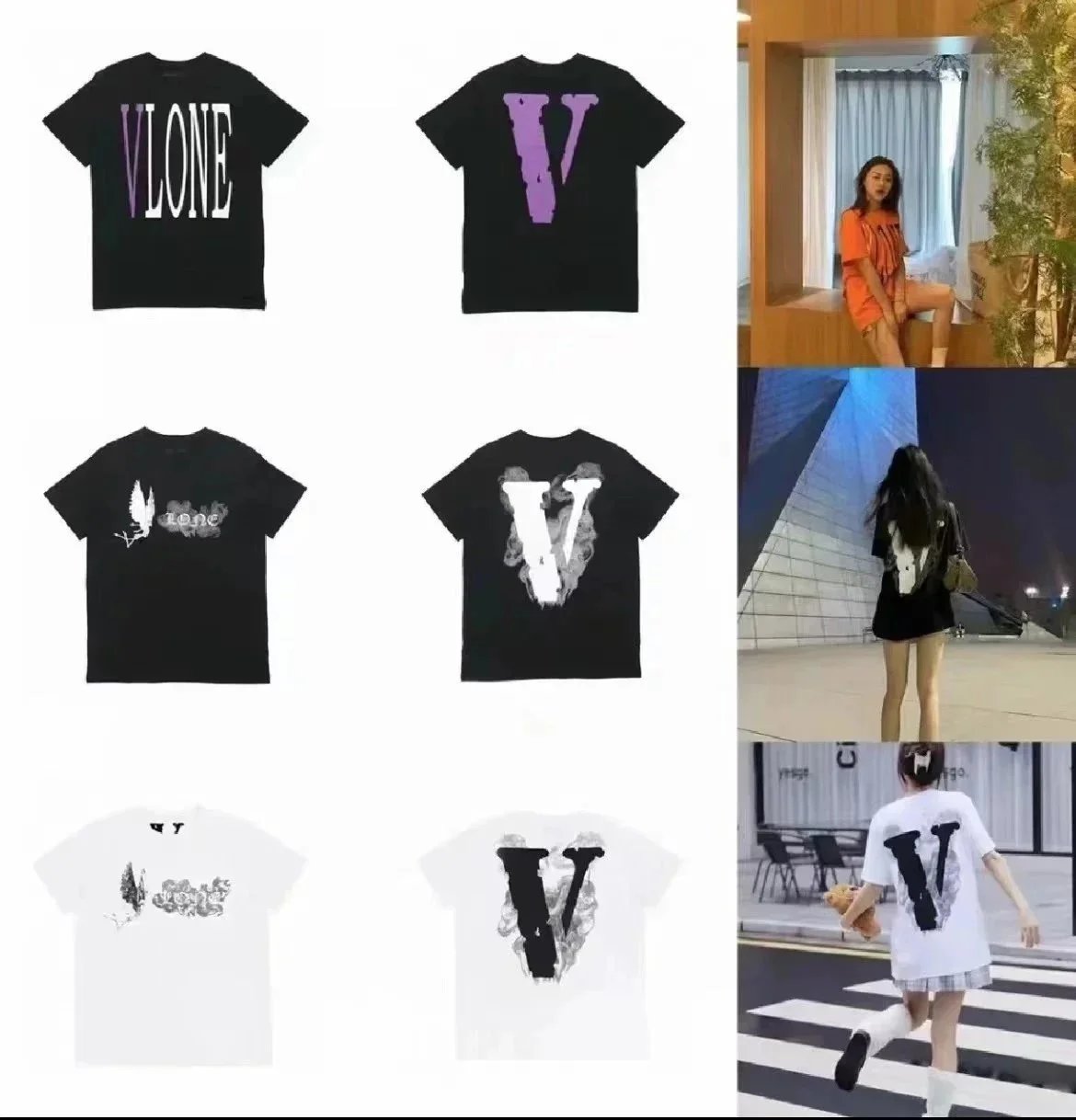 VLONE T-Shirt Unisex Streetwear Fashion Graphic Tee