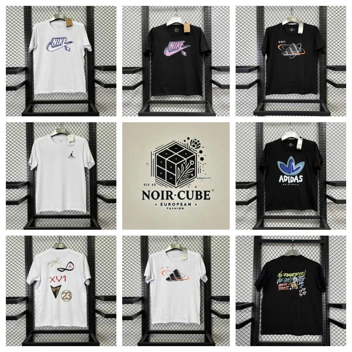 NOIR CUBE European Fashion T-Shirts Collection