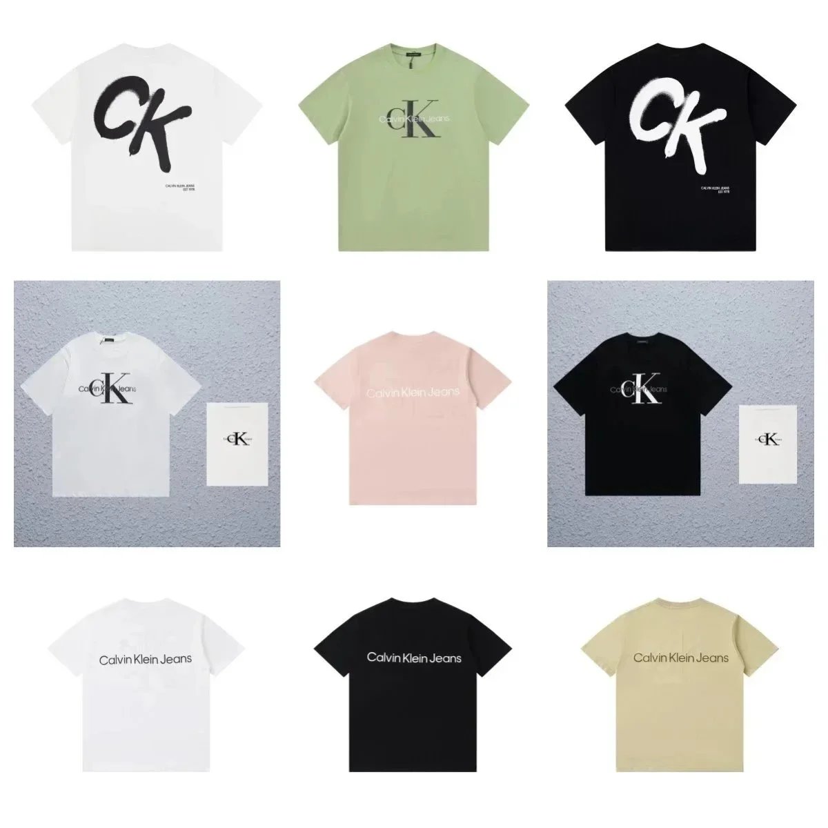 Calvin Klein CK Logo T-Shirt Men's Casual Basic Tee
