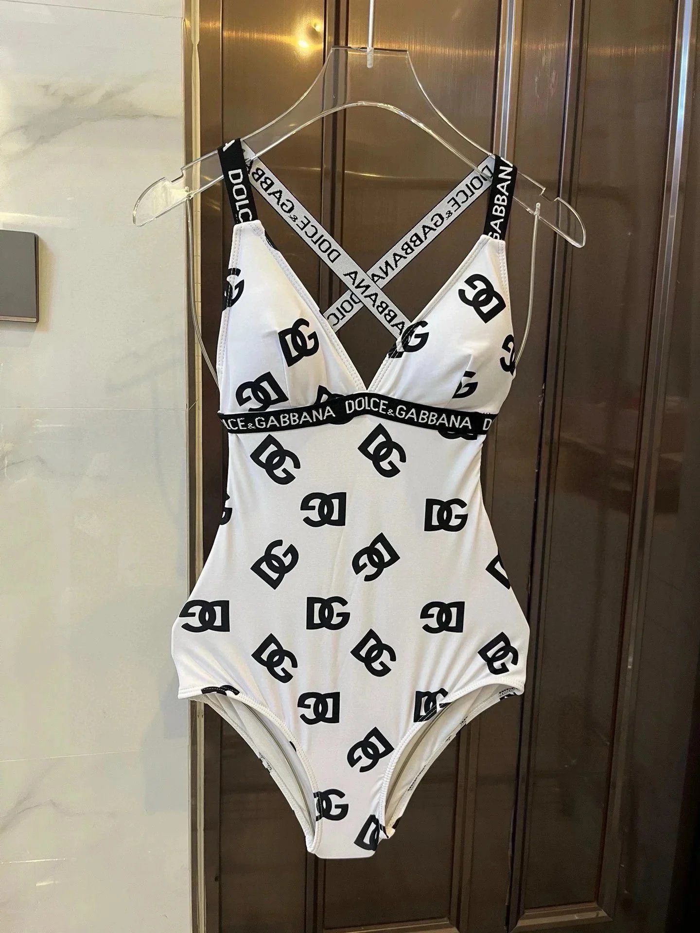 Dolce&Gabbana Logo Print One Piece Swimsuit