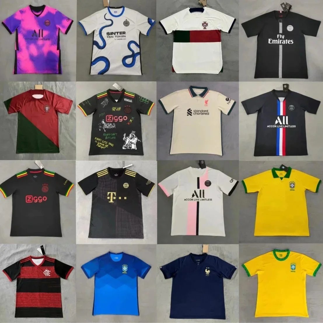 Official Football Club Jerseys Collection