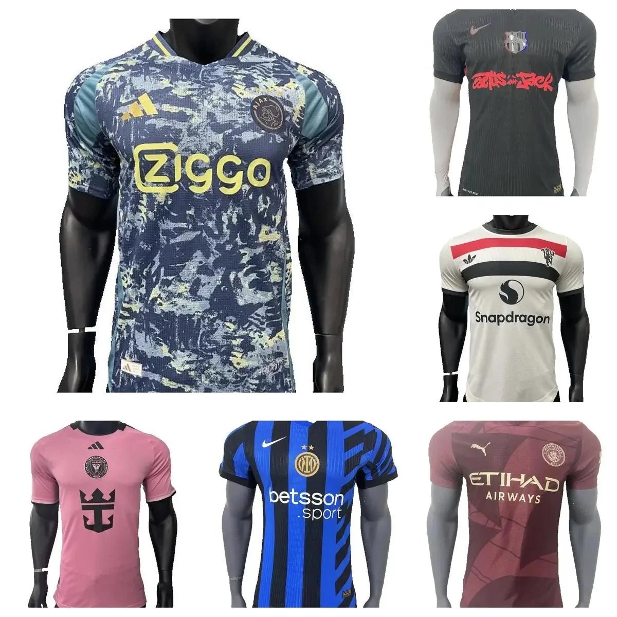 Official Football Club Jerseys Men's Soccer Shirts