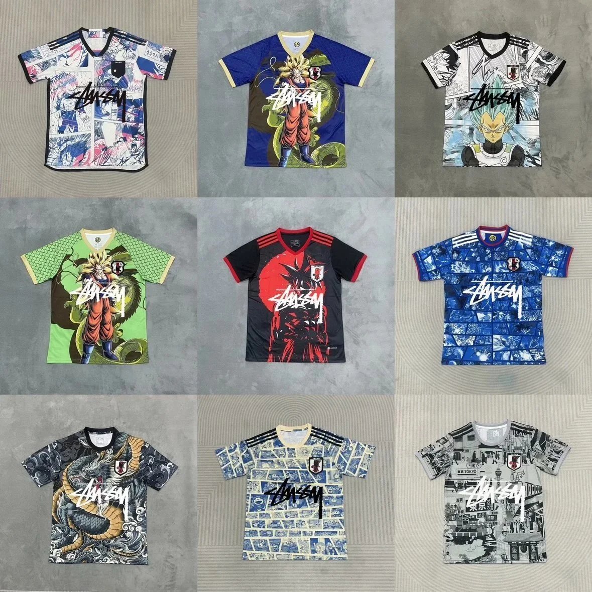 Dragon Ball Z Anime Soccer Jersey T-Shirt Collection