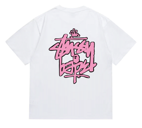 Pink Graffiti Logo T-Shirt for Men Women