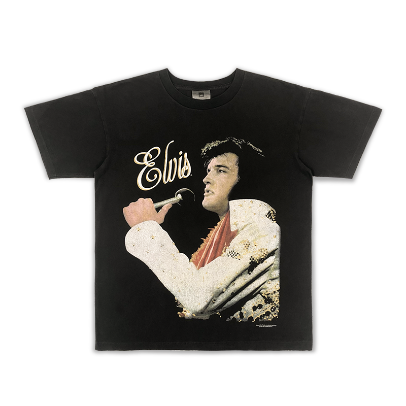 Elvis Presley T-Shirt Black Classic Rock Music Tee