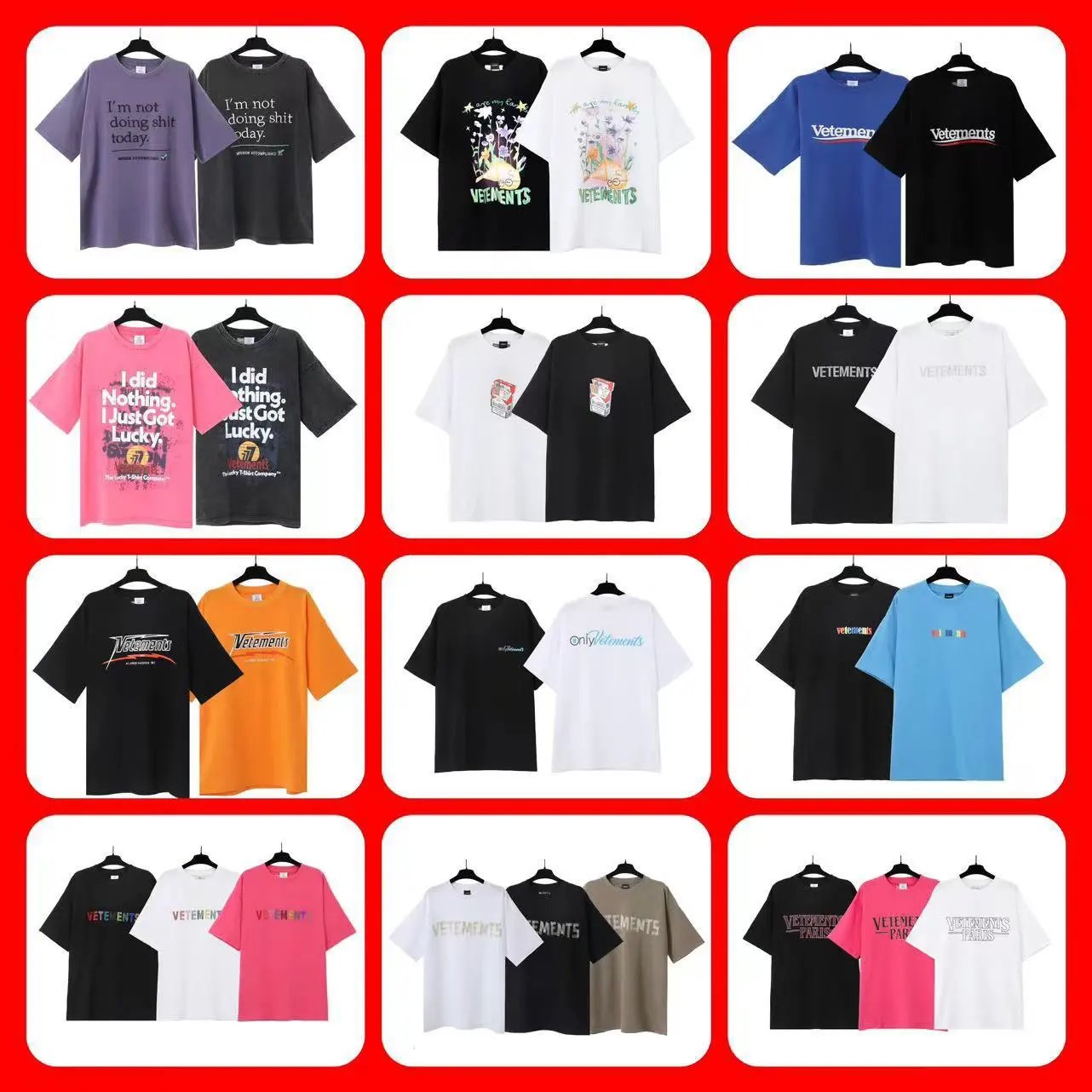 Vetements T-Shirts Collection - Fashionable Streetwear Tees