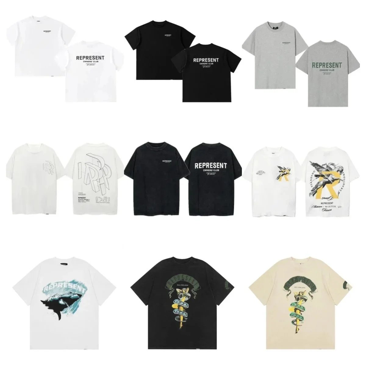 REPRESENT T-Shirts Collection - Streetwear Fashion for Men