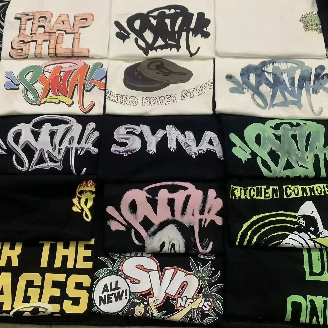 SYNA Streetwear T-Shirts Graffiti Design Collection