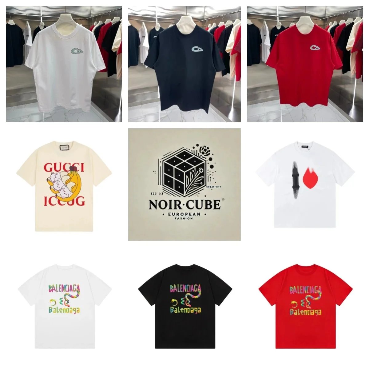 NOIR CUBE Fashion T-Shirts for Men and Women