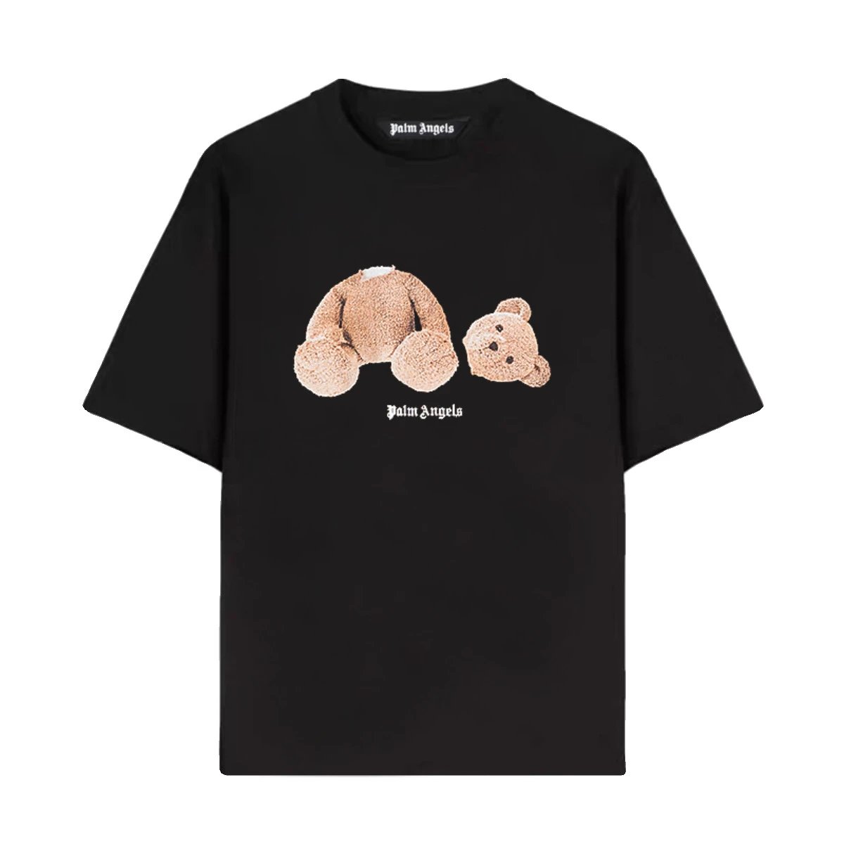 Palm Angels Teddy Bear Print T-Shirt Black