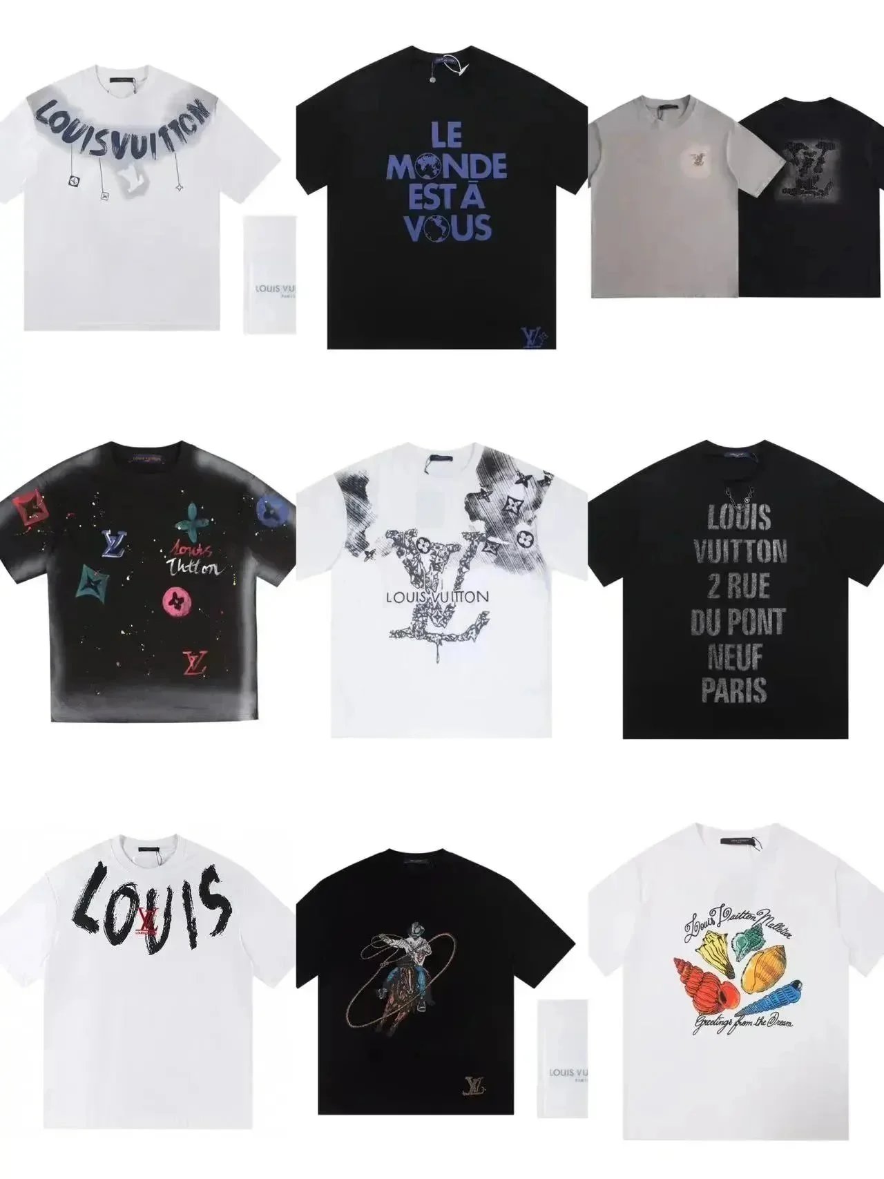 Louis Vuitton T-Shirts Collection Men's Fashion Streetwear