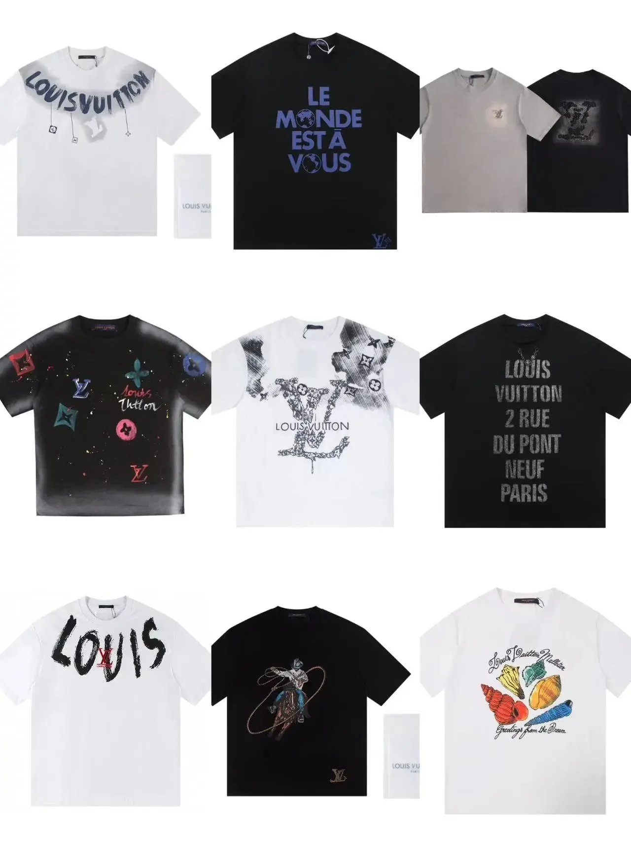 Louis Vuitton T-Shirts Collection Men's Fashion Streetwear