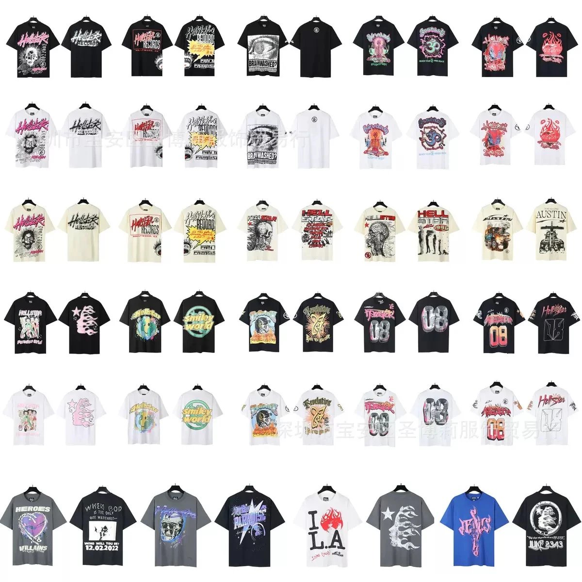 Hellstar T-Shirts Streetwear Graphic Tees Men Women Fashion