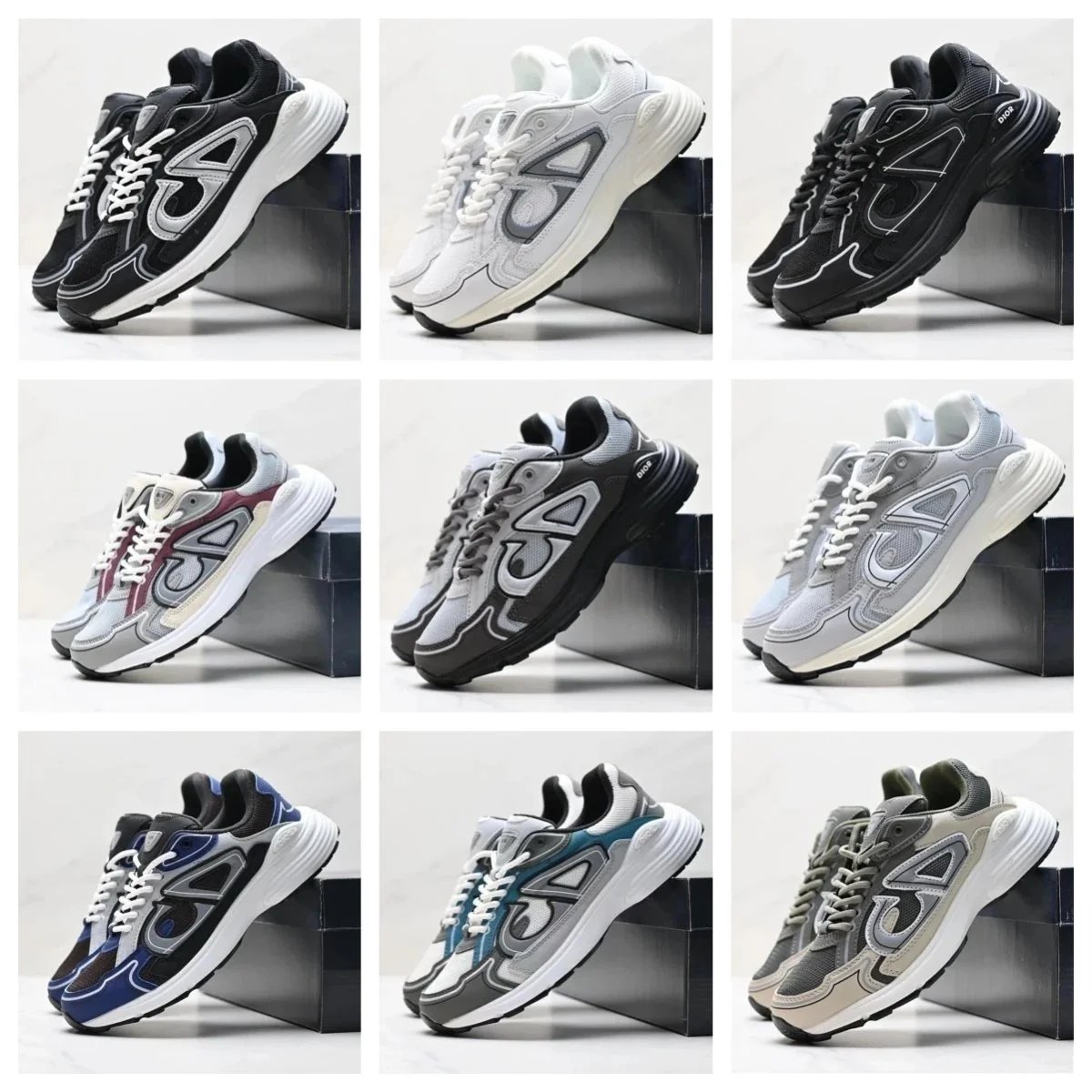 BIOA Retro Running Shoes for Men and Women Lightweight Breathable Sneakers