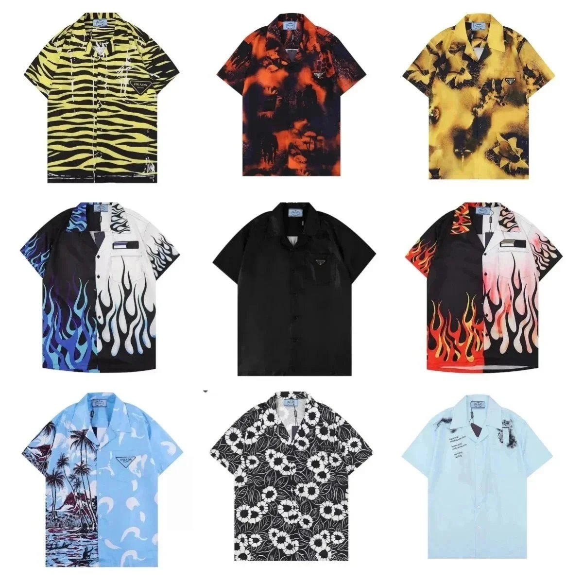 Prada Printed Short Sleeve Shirts Collection