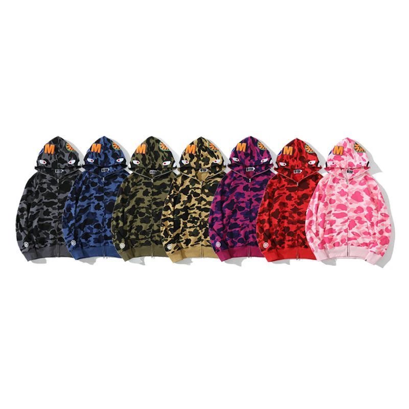 MOSCHINO Camouflage Print Hoodie Sweatshirt