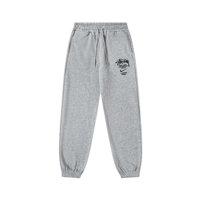 Stussy x Nike Gray Sweatpants Men's Casual Joggers