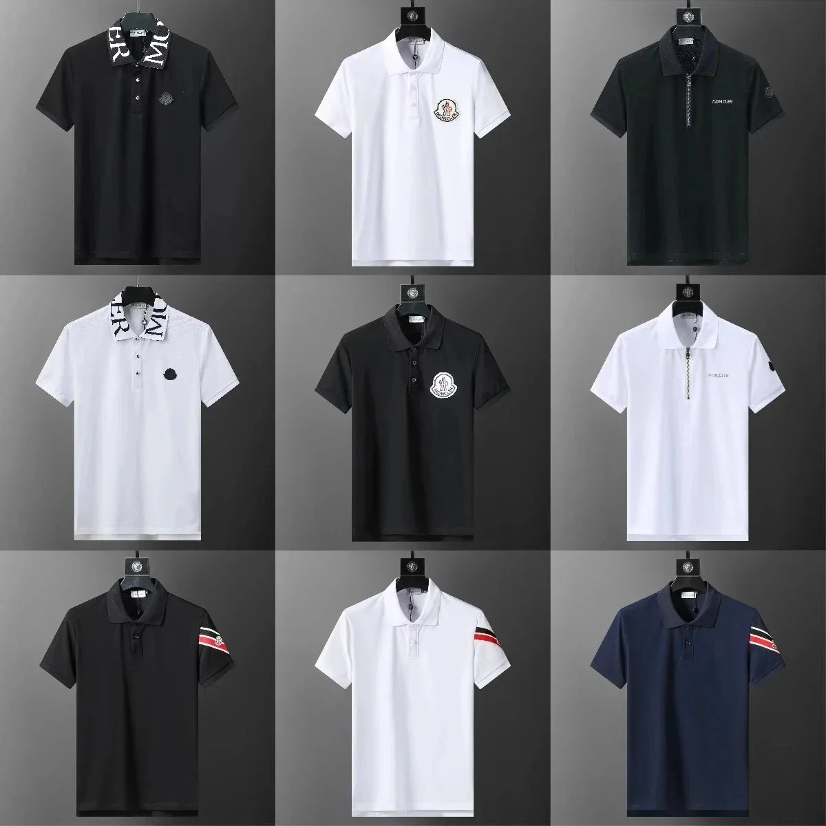 Men's Polo Shirts Casual Short Sleeve Cotton Pique Collar T-Shirt