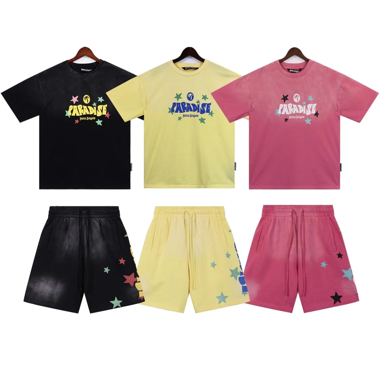 Paradise T-Shirt and Shorts Set for Men Women