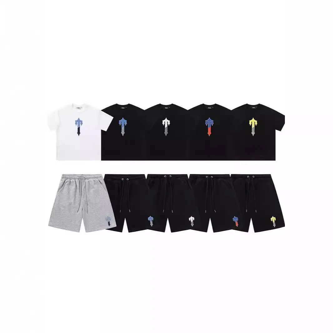 Arrow Logo T-Shirt and Shorts Set for Men and Women