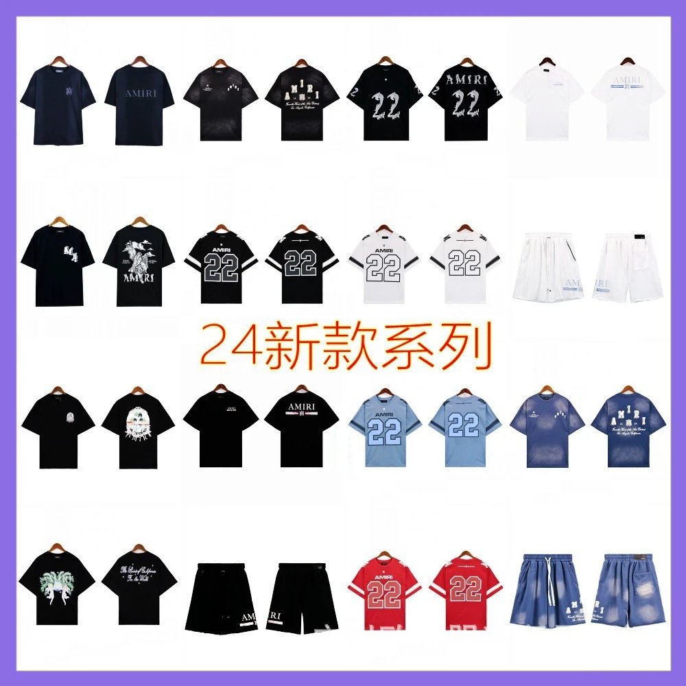 AMIRI 2024 New Collection T-Shirts and Shorts