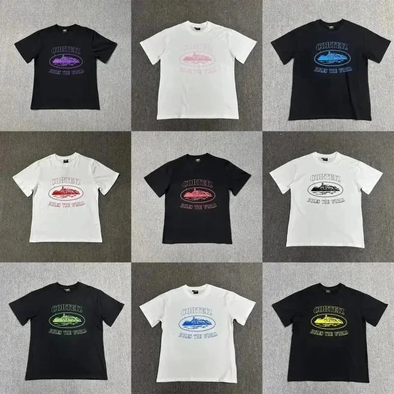 CURENZ Ride The World T-Shirt Unisex Streetwear Graphic Tee