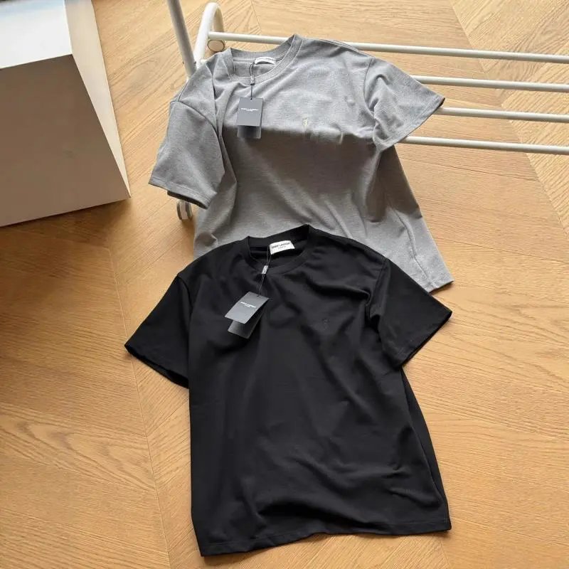 Basic Cotton T-Shirt for Men and Women - Black and Gray