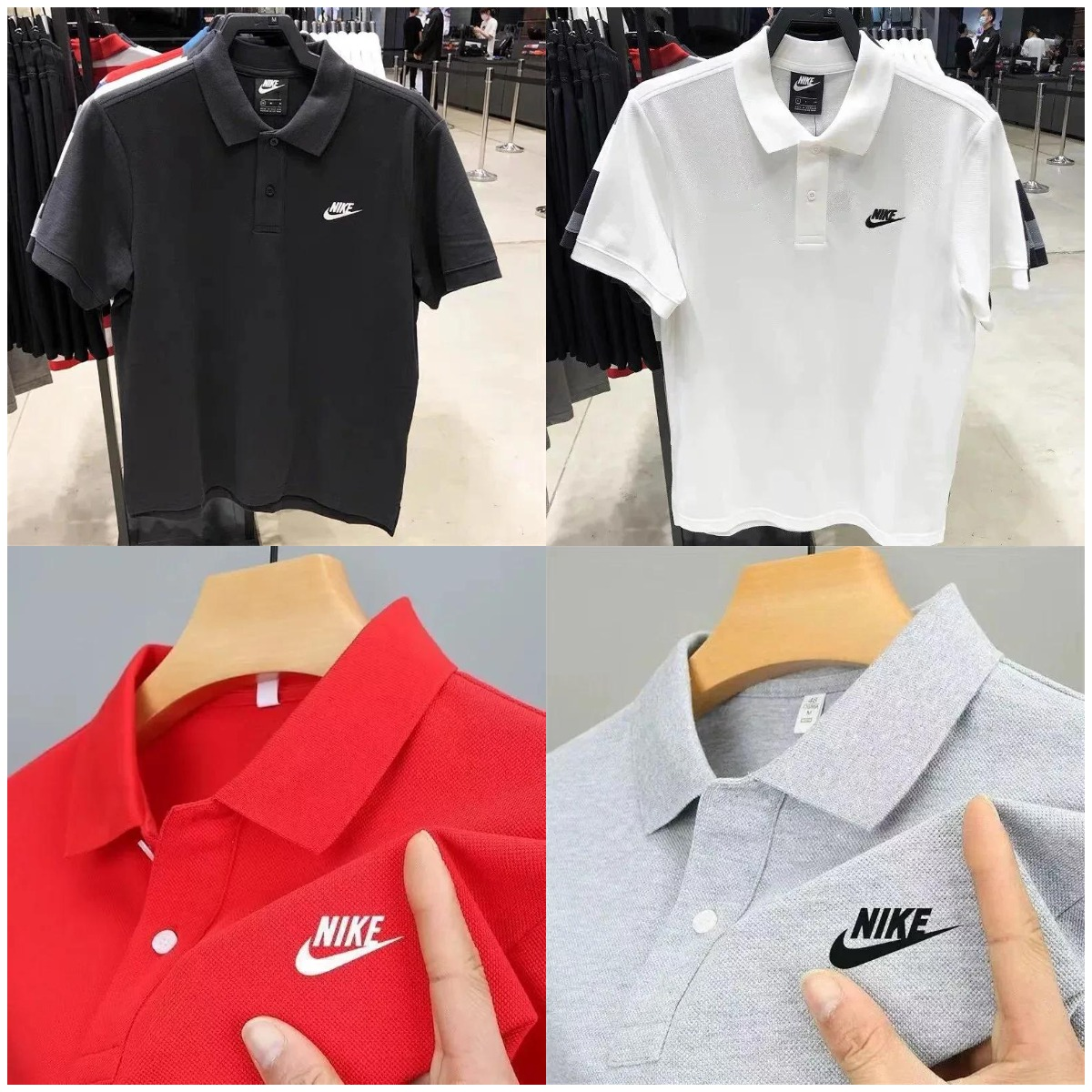 Nike Men's Polo Shirt Sportswear Casual Breathable Pique Polo
