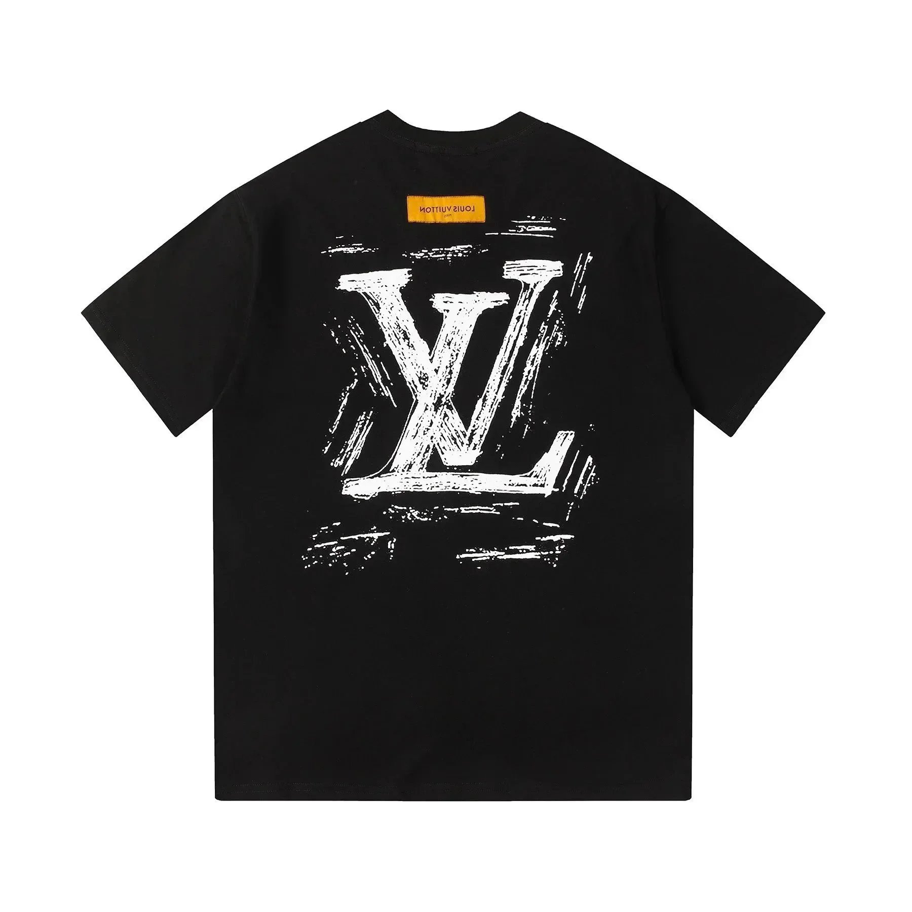 Louis Vuitton Black T-Shirt with LV Monogram Print