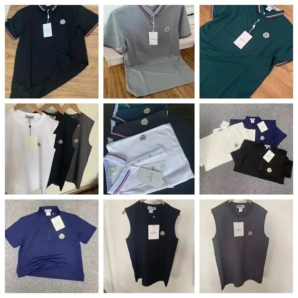 Men's Polo Shirts and Sleeveless Tops in Various Colors