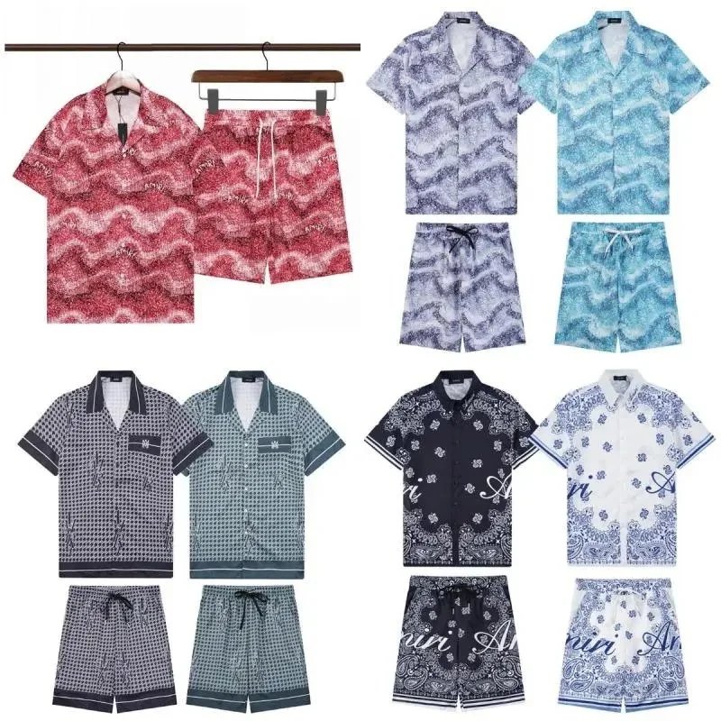 Men's Summer Hawaiian Shirt and Shorts Set Casual Beach Wear