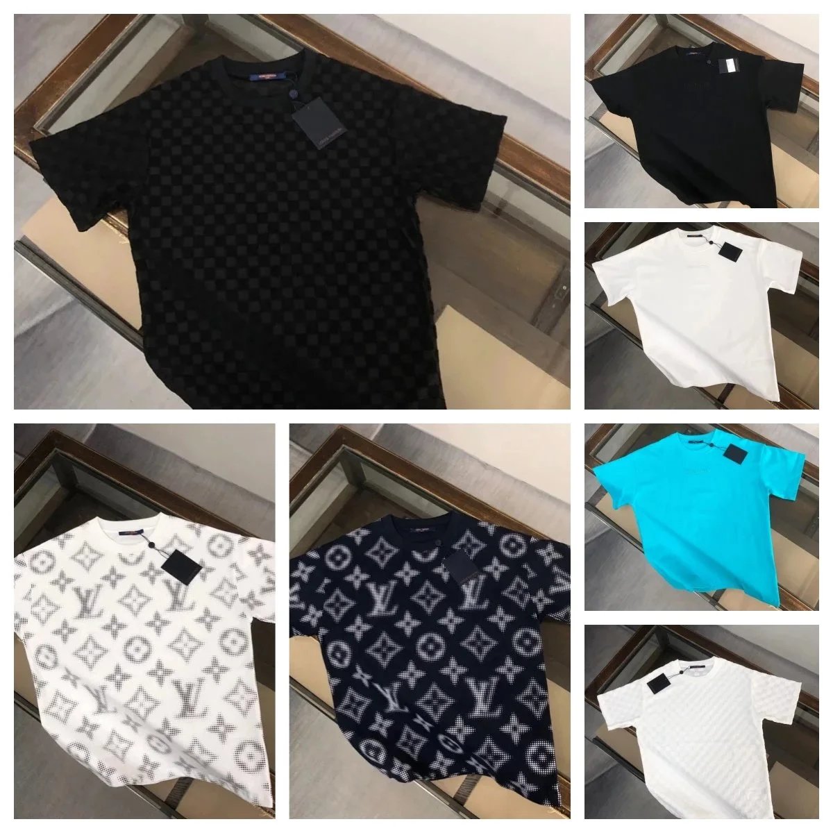 Louis Vuitton Monogram T-Shirt Men's Fashion Casual Wear